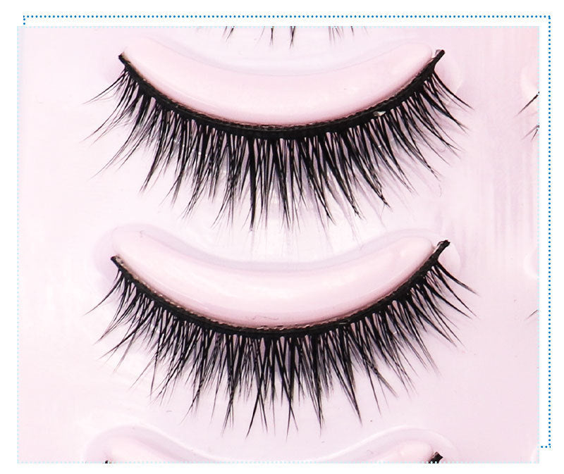 Natural Short Cross False Eyelashes Handmade Fake Eye Lashes Makeup USA Natural Short Cross False Eyelashes Handmade Fake Eye Lashes Makeup USA